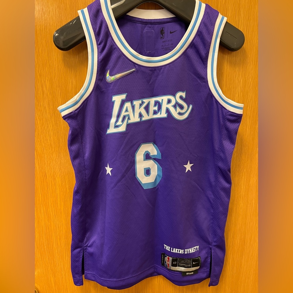 Lakers “The Lakers Dynasty” basketball jersey- Labron #6 jersey. Men’s Small.